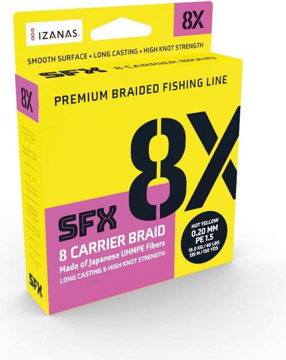 Sufix 8x SFX Carrier Braid – 3200m