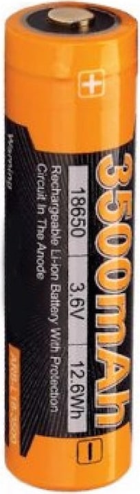 Actual product image Panasonic 18650 battery and 3-way protection circuit (1 pcs., 3500 mAh, Rechargeable battery)