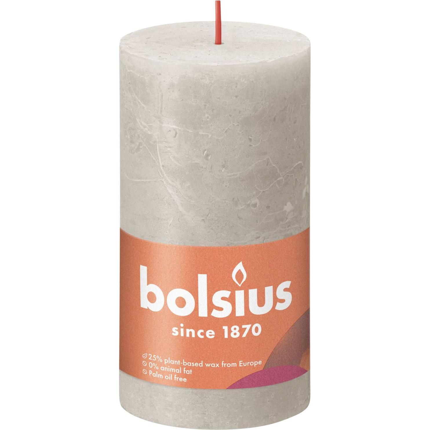 4x Bolsius, Kerzen, Stumpenkerze 'Rustiko Shine' (1 Stk.)