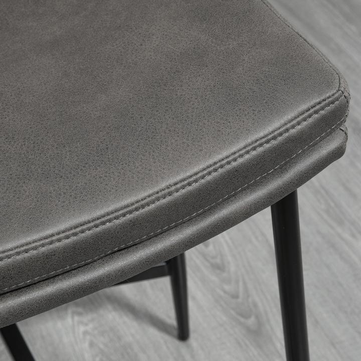 Actual product image Homcom Barhocker Polyester, Stahl Grau