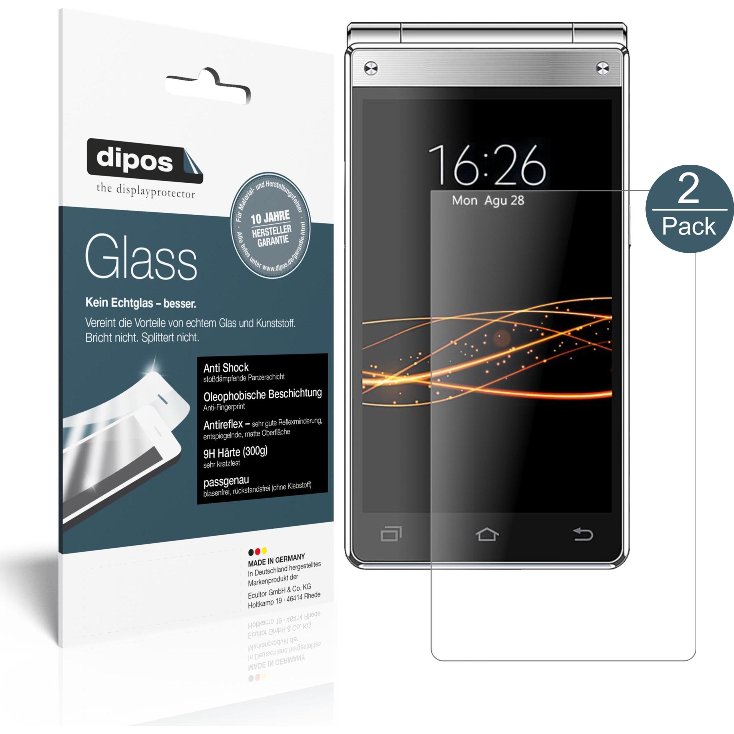 Dipos Displayschutz Anti-Shock (1 Stück, VkWorld T2 Plus), Smartphone Schutzfolie, Transparent