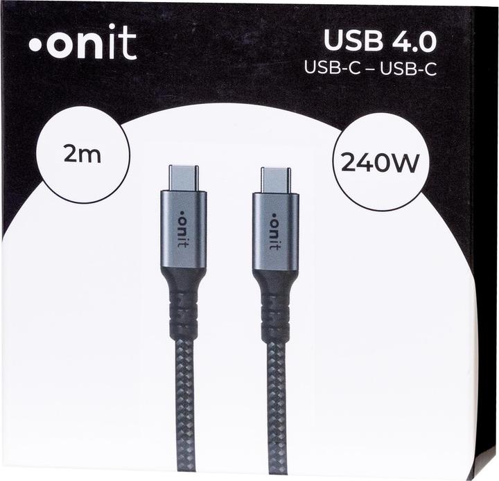 Produktbild Onit USB C — USB C (2 m, USB 4.0, 240 W)