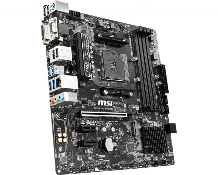 Actual product image MSI B450M Pro-VDH Max (AM4, AMD B450, mATX)