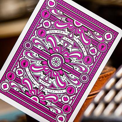 Image du produit Theory11 Cartes à jouer The Beatles version rose (Anglais)