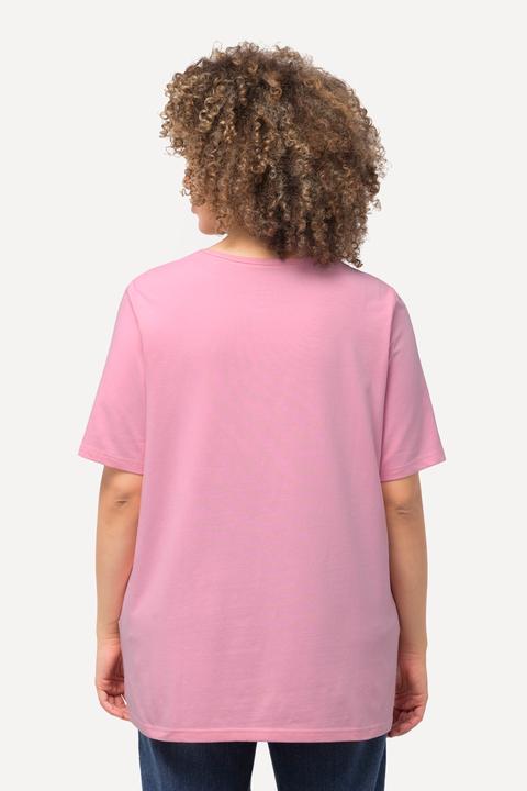 Image du produit Ulla Popken T-shirt à manches courtes et col carré. Coupe évasée (54)
