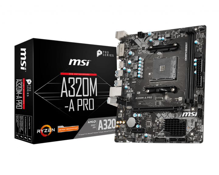 Actual product image MSI A320M-A Pro (AM4, AMD A320, mATX)