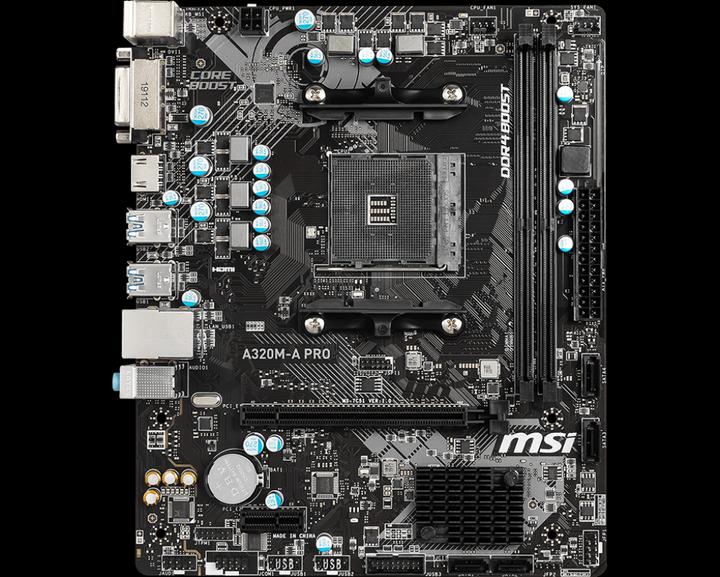 Produktbild MSI A320M-A Pro (AM4, AMD A320, mATX)