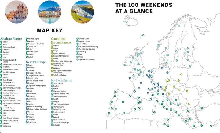 Produktbild 100 Weekends in Europe (Englisch, Lonely Planet, 2025)