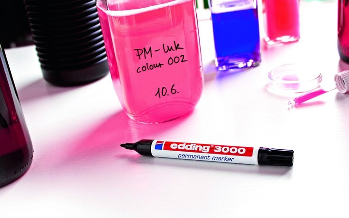 Produktbild Edding 3000 Permanentmarker farbsortiert 1,5 - 3,0 mm, 4 St. (Sortiert, 3 mm, 4 x)