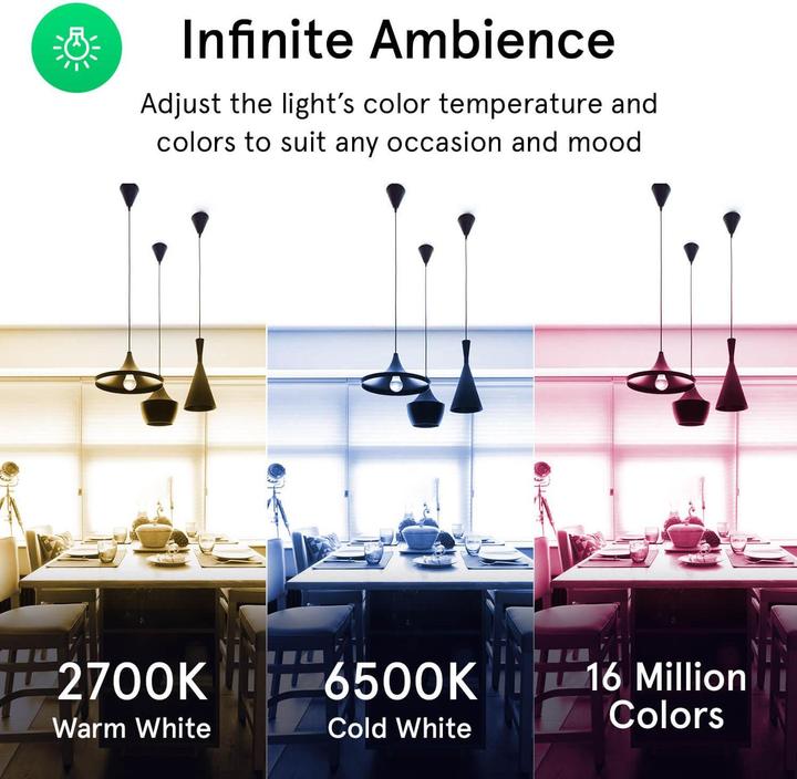 Produktbild Nous P4 Smart WIFI Bulb RGB E14 (2pcs) (E14, 350 lm, 2x)