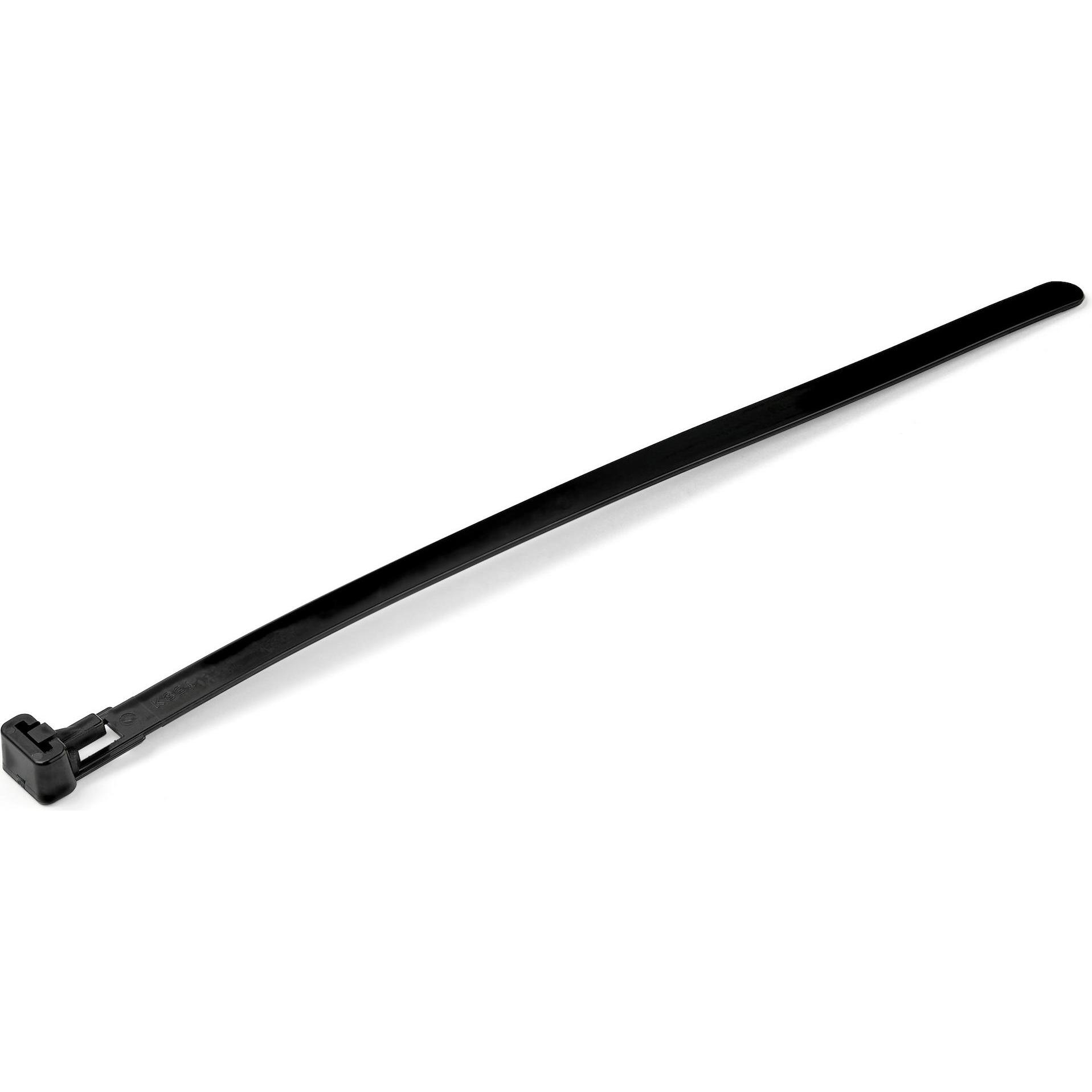 StarTech, Kabelbinder, 20cm(8") Reusable Cable Ties, 7mm(1/4") wide, 50mm(1-7/8") Bundle Dia. 22kg(50lb (Kunststoffkabel...