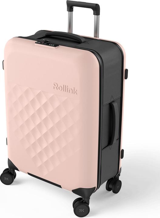 Image du produit Rollink Harde valise / trolley / valise de voyage - Vega 360 - 65 cm - Rose (80 l)