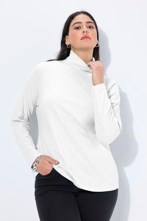 Image du produit Ulla Popken T-shirt coupe Slim Fit, manches longues et col roulé (54)