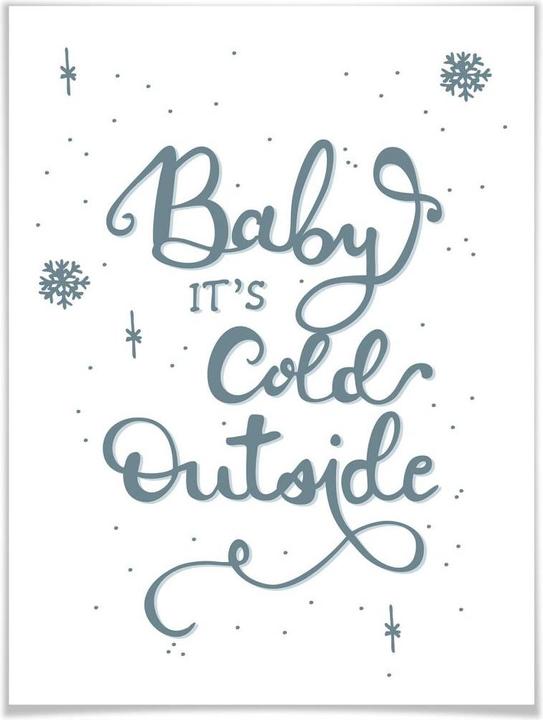 Actual product image Trenddeko Baby it's cold outside (24 x 30 cm)
