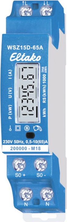 Actual product image Eltako Alternating current meter MID calibrated