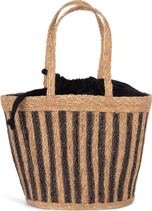 Image du produit Kimood Sac panier rayé en jonc de mer