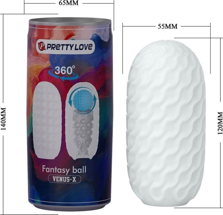 Actual product image Pretty Love Venus X Male Masturbator Model 2 White
