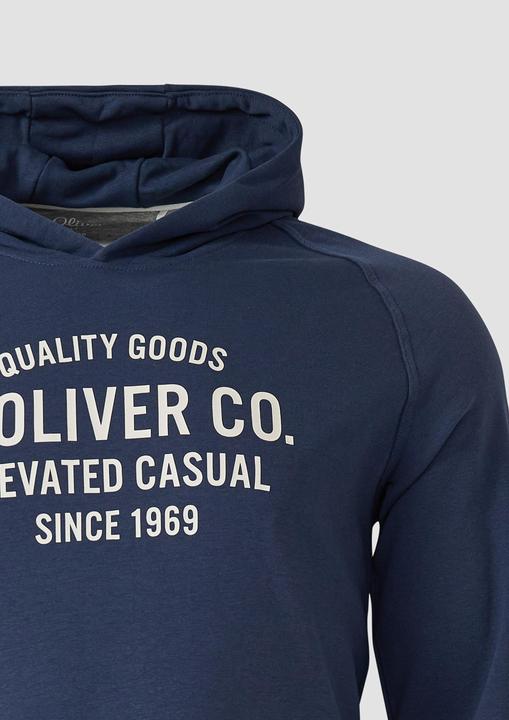 Produktbild s.Oliver Sweatshirt Kapuzenpullover mit Raglanärmeln und Frontprint