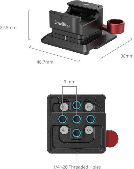 Produktbild SmallRig NATO Clamp to Arca-Swiss Quick Release Plate MD4857