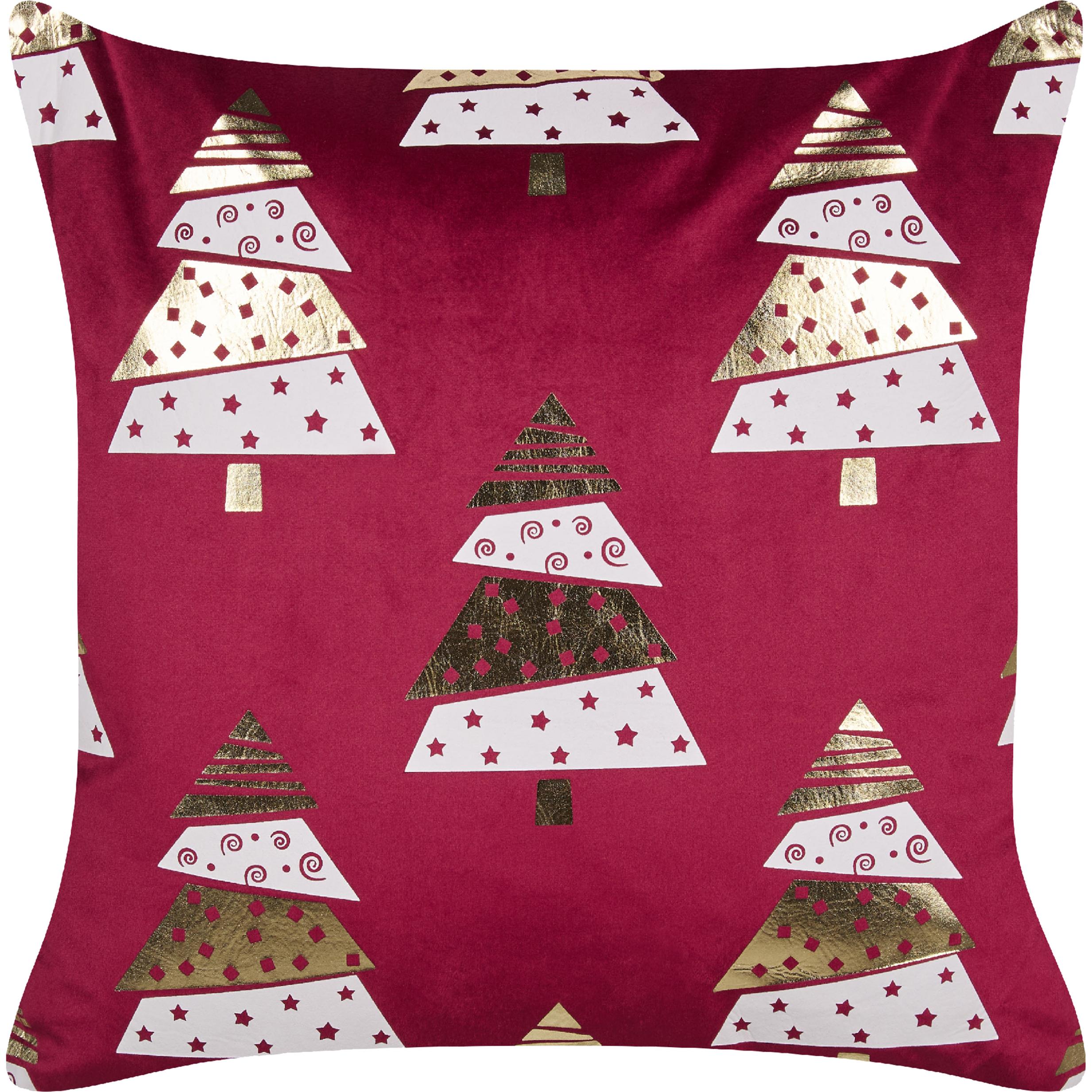 Beliani, Dekokissen, Goldspruce (45 x 45 cm)