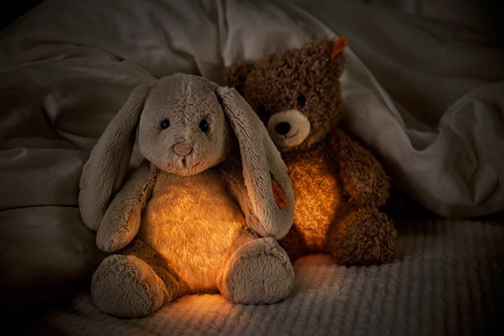 Actual product image Steiff Light at Night Hoppie Hase (28 cm)