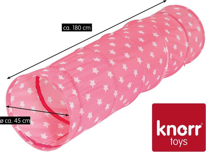 Immagine prodotto Knorrtoys Spieltunnel "Pink white stars"