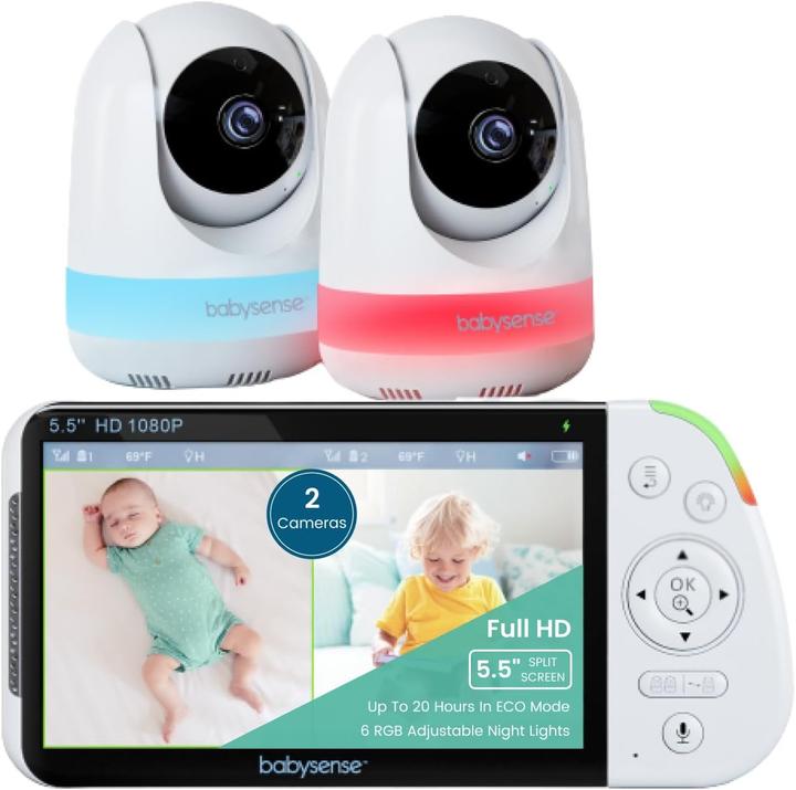 Babysense Europe Babyphone MaxView-2CAM mit 2 Kameras (Video e audio)