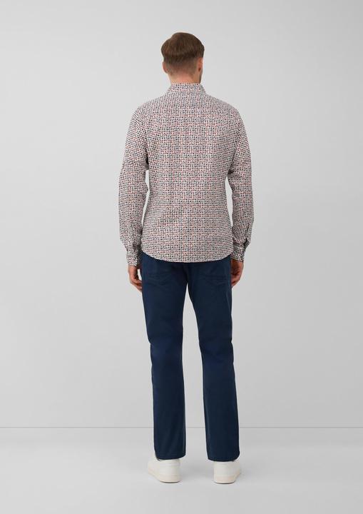 Immagine prodotto s.Oliver Hemd Slim Fit: Gemustertes Hemd aus Baumwollstretch (S)