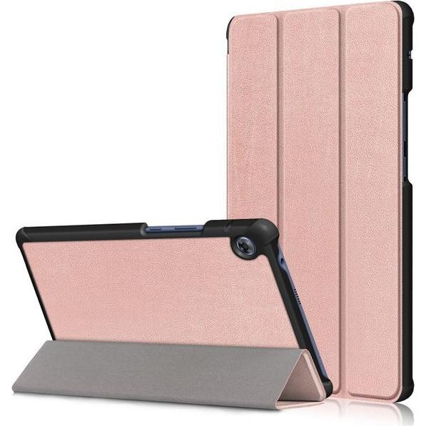 MU Classic Dreifach faltbare Hülle (MatePad T8), Tablet Hülle, Rosa