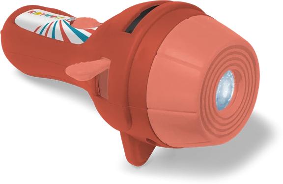 Actual product image Kidywolf Projektor Taschenlampe rot inkl. 3 Bildscheiben (6.50 cm)