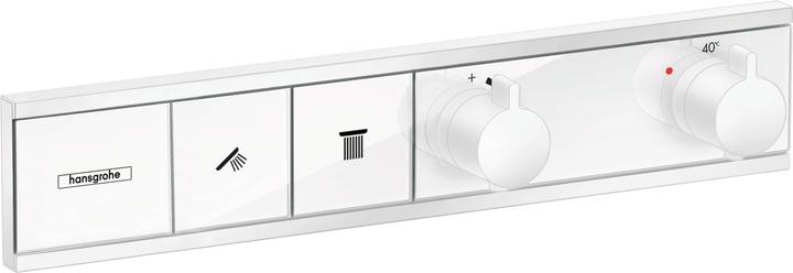 Produktbild hansgrohe RainSelect Thermostat Unterputz für 2 Verbraucher (mattweiss)
