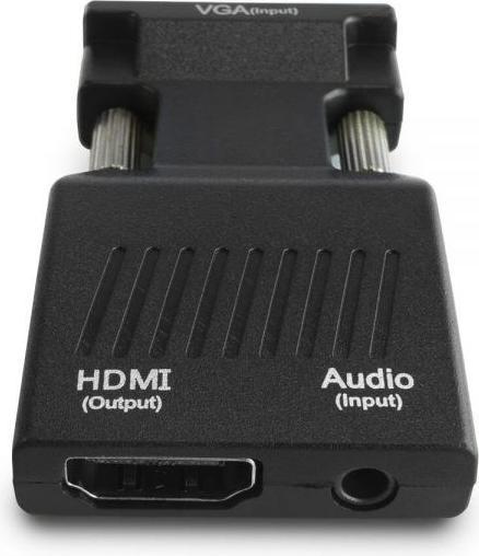 Actual product image Savio Adapteris AV D-Sub (VGA) – HDMI + USB-A + 3,5 mm juodas lizdas (CL-145) (0.00 m, HDMI)