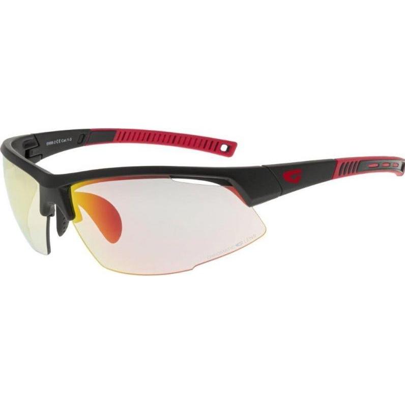 GOG, Uomini, Occhiali sportivi, FALCON C E668-2 Fahrradbrille (Rosso), Multicolore, Trasparente