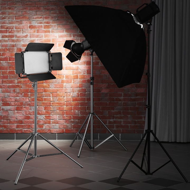 Immagine prodotto Walimex Set di colori1 (Apparecchio di illuminazione a superficie, Videocamera, Luce studio)