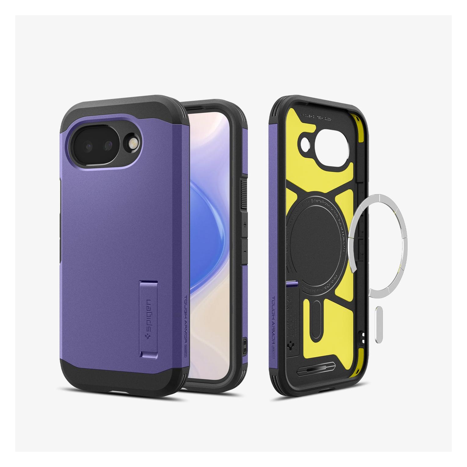 Spigen Tough Armor (Mag Fit) Pixel 10a Case Ash Violet (Google Pixel 10a)