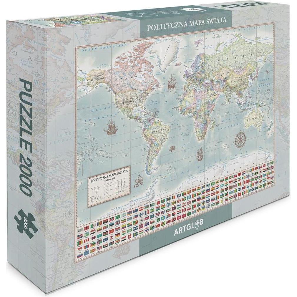 No Name Puzzle 2000 - die politische Welt des stilisierten m. (2000 Teile) (52396853)