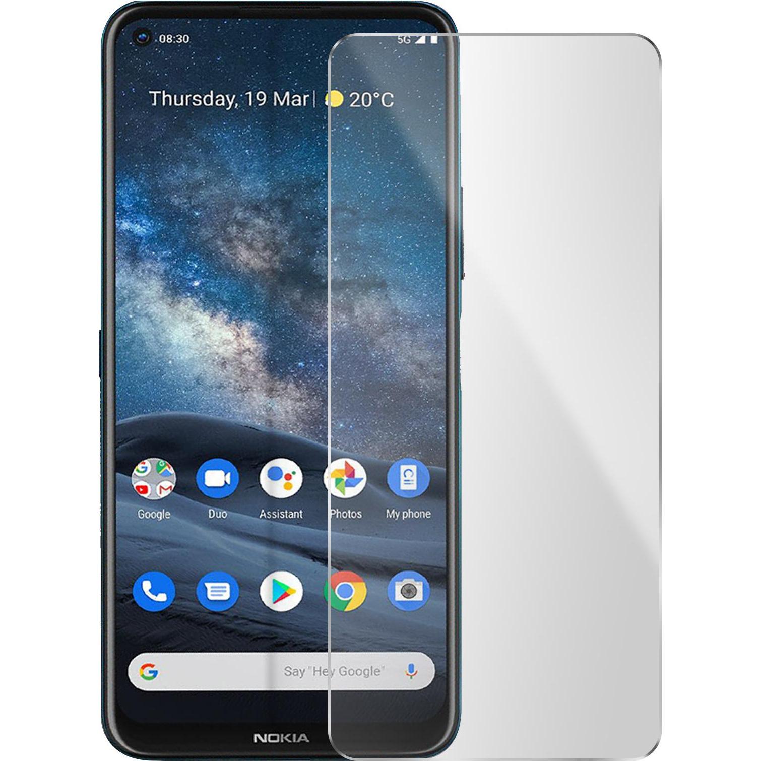 Thumbnail - Avizar Kristallklare Folie, Glas-Displayschutz (2 Stück, Nokia 8.3 5G), Smartphone Schutzfolie, Transparent