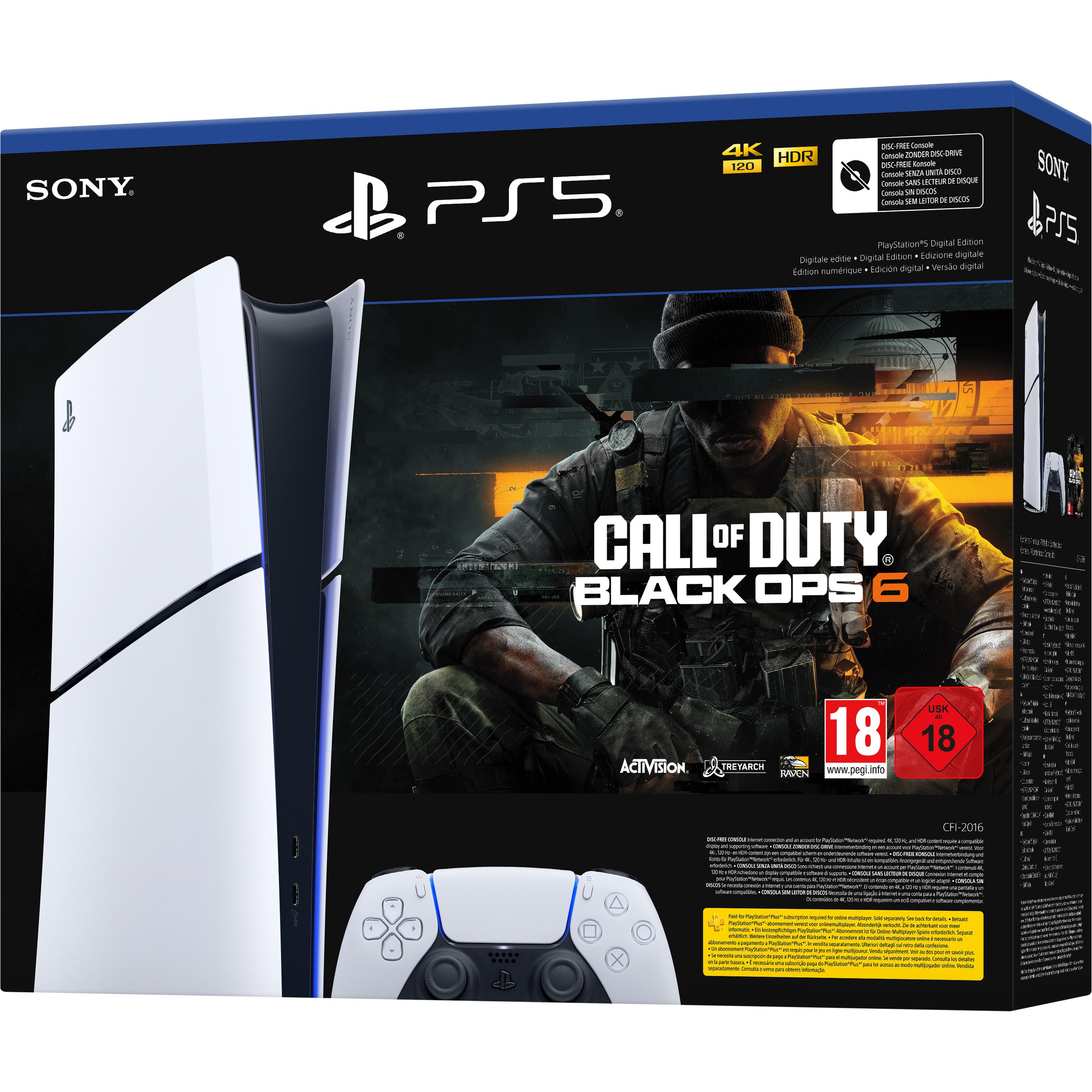 Sony PS5 Console Digital & Call of Duty (EU), Spielkonsole, Weiss