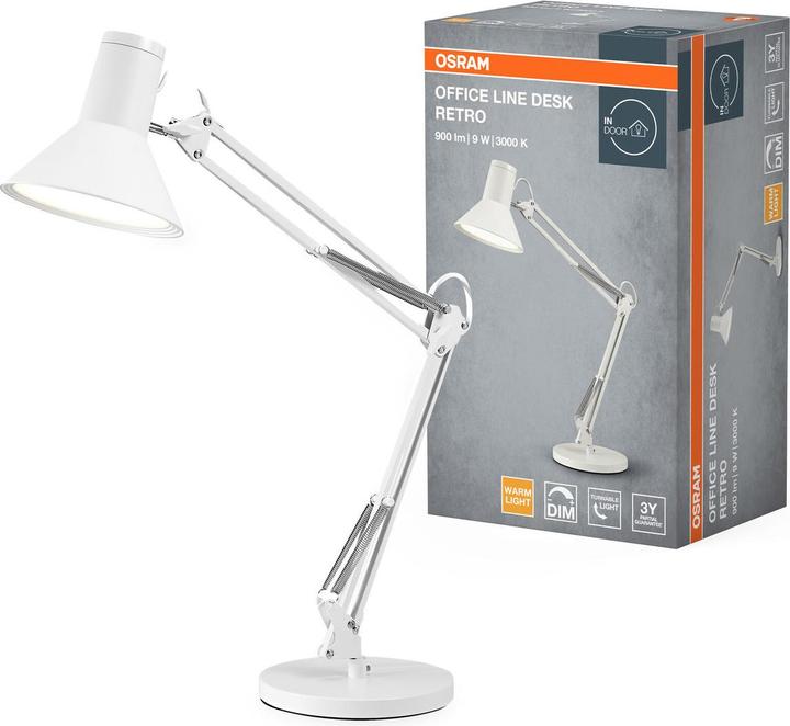 Actual product image Osram LED Tischleuchte Office Line Desk Retro 9W 830 White Dimmbar Warm weiss 4099854464010