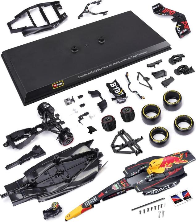 Actual product image Bburago Red Bull F1 RB19 1/24 Kit Verstappen 2024