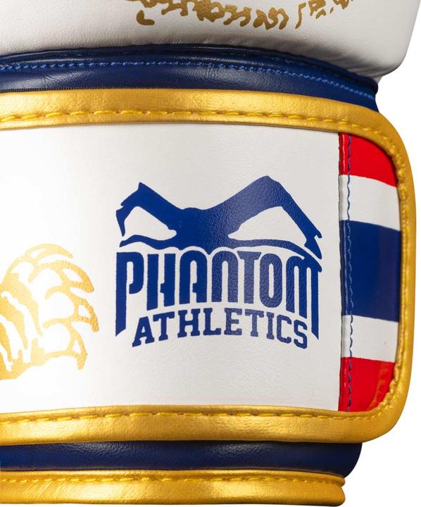 Produktbild Phantom Athletics Boxhandschuhe Muay Thai Weiss/Gold,Boxhandschuhe Muay Thai Schwarz/Gold (10 OZ, One Size)