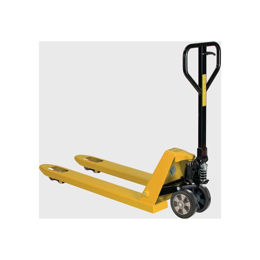 HP Autozubehör, Transportwagen, Gabelhubwagen Gabel-L. 1150 mm Trgf. 2500 kg Stahl signalgelb, RAL 1003 Vollgummi/ Polyu...