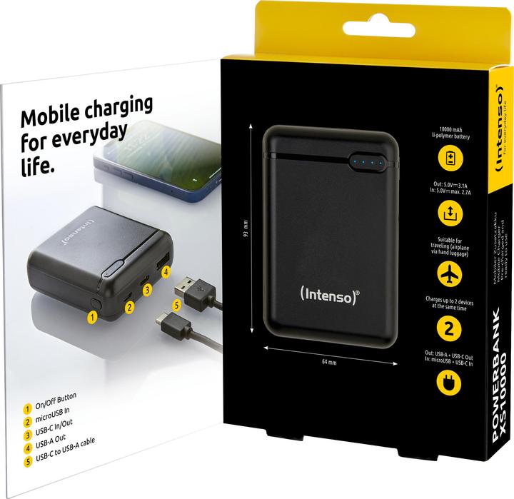 Actual product image Intenso XS 10000 (10000 mAh, 37 Wh)