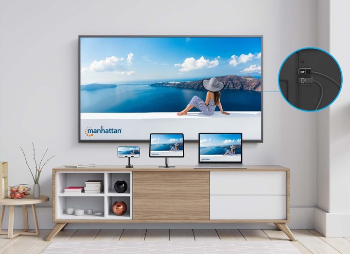 Produktbild Manhattan 1080p Wireless HDMI-Display-Präsentationsset (30 m, HDCP, HDMI 1.3c)