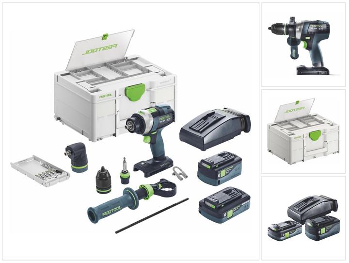Produktbild Festool Akku-Schlagbohrschrauber TPC 18/4 5,0/4,0 I-Set (Akkubetrieb)
