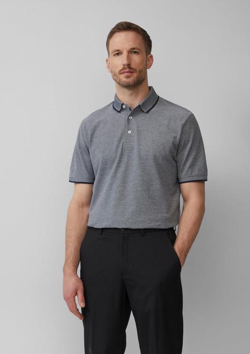 Produktbild S.Oliver Polo-Shirt Poloshirt aus meliertem Baumwollpiqué (XL)