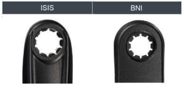Crank Alu pour Bosch ISIS (170 mm)