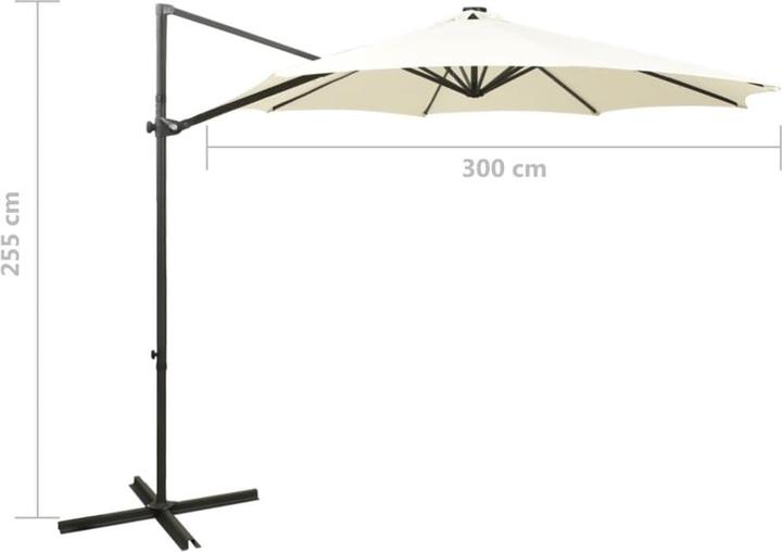 Immagine prodotto vidaXL freischwingender Sonnenschirm (3 m)
