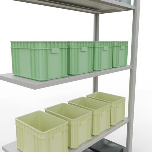 Image du produit Schulte Lagertechnik Système d'assemblage de rayonnages MULTIplus85 avec traverses de longueur