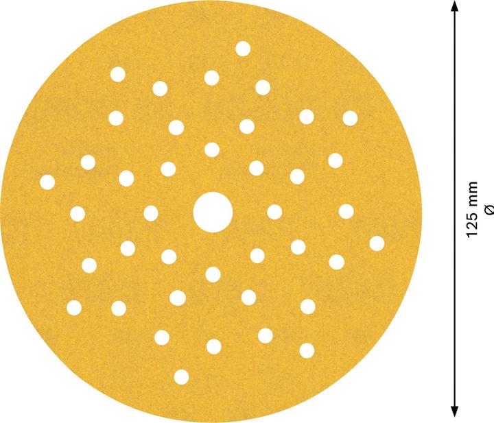 Actual product image Bosch Professional Zubehör Expert C470 Sandpaper multi-hole for random orbital sander, 125 mm, G 240, 5-pcs. (240)